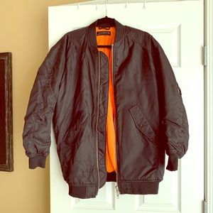 Zara oversized bomber jacket